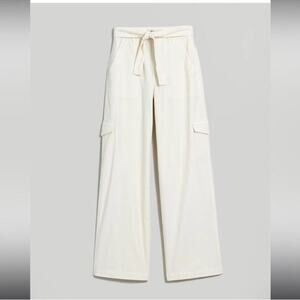 Madewell Griff Superwide-Leg Cargo Pants in Garment Dye Vintage Canvas SZ 32 NWT